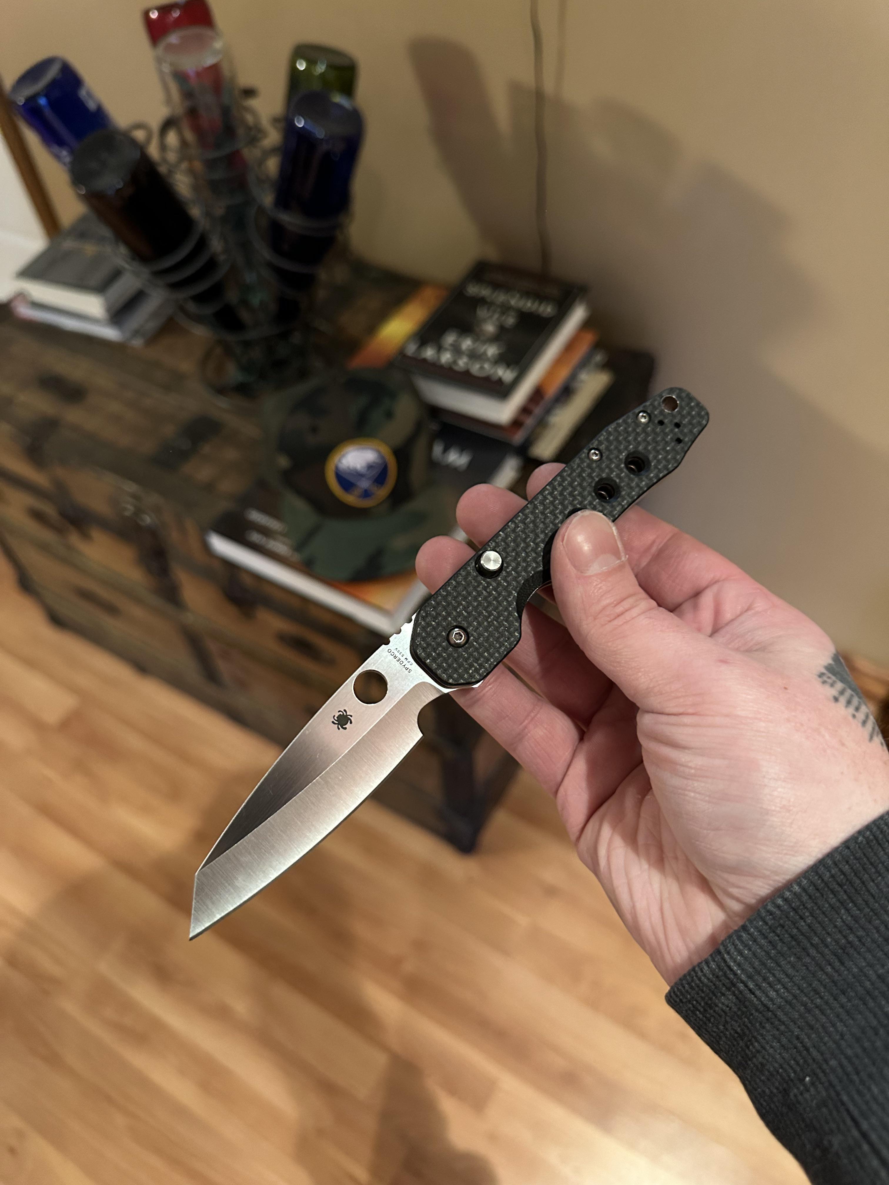Spyderco C240CFP CPM-S30V钢 碳纤维柄 1500