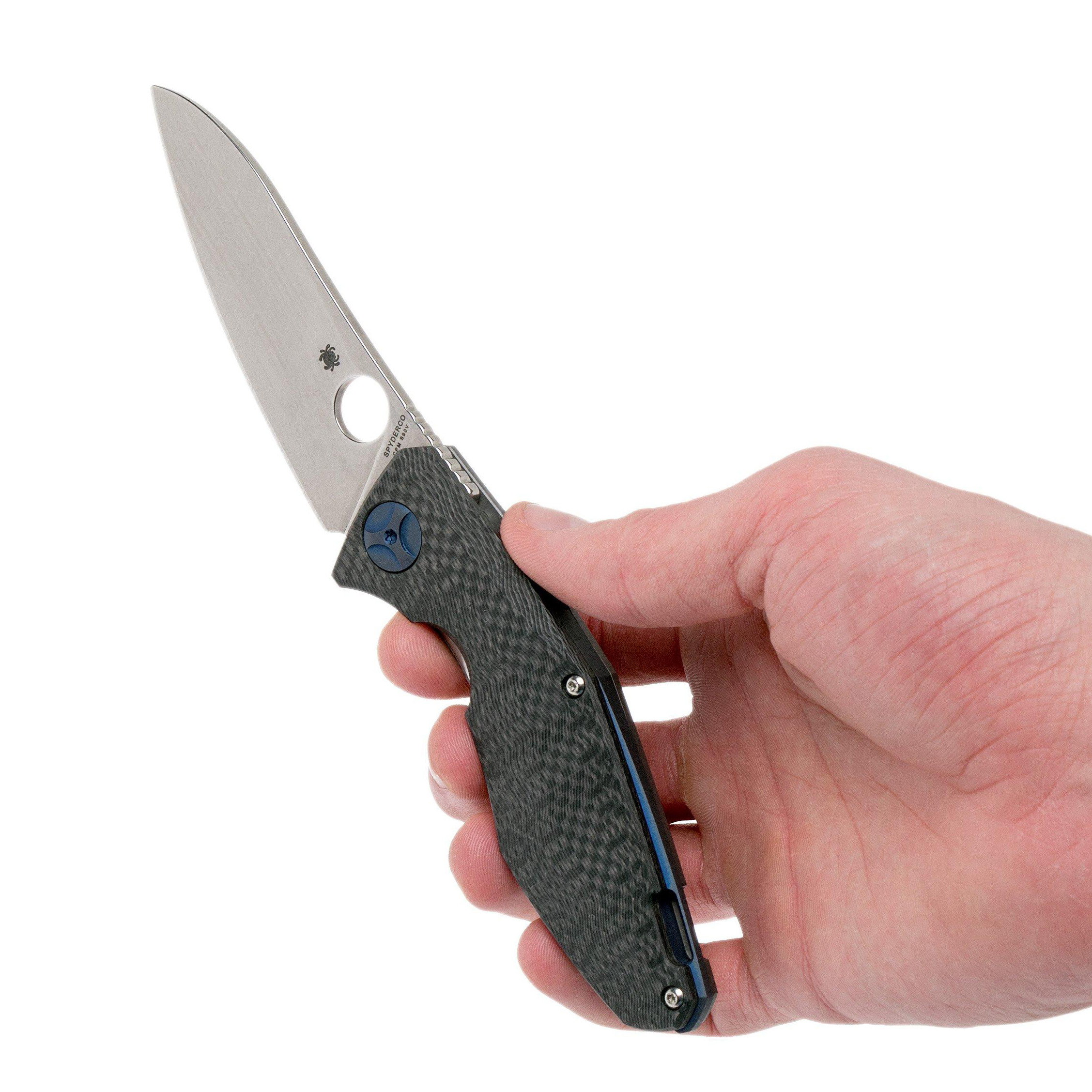 Spyderco C235CFTIP CPM-S90V钢 碳纤维+钛柄 3800