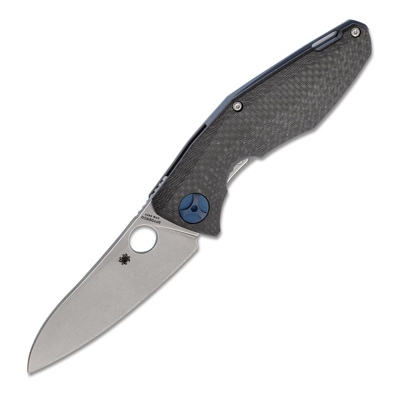 Spyderco C235CFTIP CPM-S90V钢 碳纤维+钛柄 3800