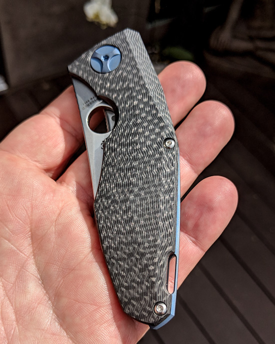 Spyderco C235CFTIP CPM-S90V钢 碳纤维+钛柄 3800