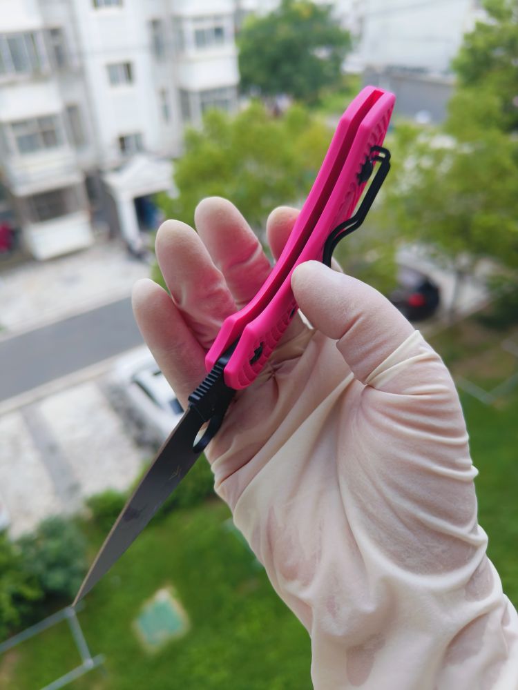 Spyderco C28FPPNS30VBK2 CPM-S30V钢 FRN尼龙柄 粉色 780