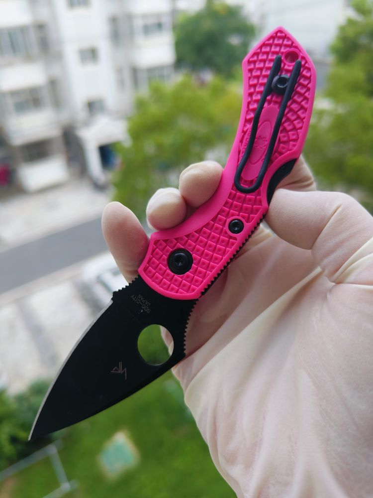 Spyderco C28FPPNS30VBK2 CPM-S30V钢 FRN尼龙柄 粉色 780