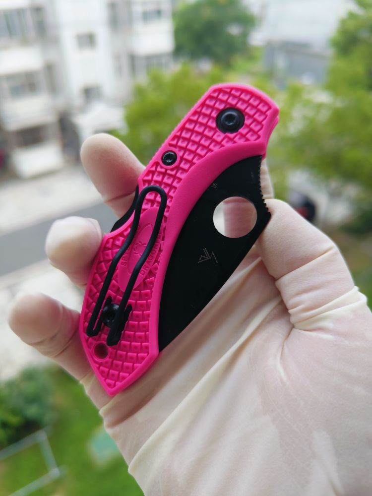 Spyderco C28FPPNS30VBK2 CPM-S30V钢 FRN尼龙柄 粉色 780