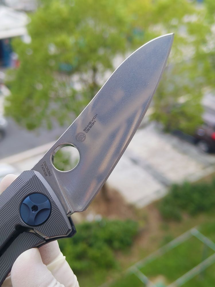Spyderco C235CFTIP CPM-S90V钢 碳纤维+钛柄 3800