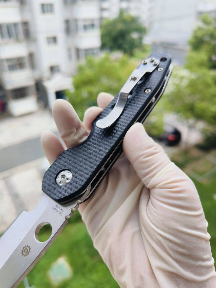 Spyderco C240CFP CPM-S30V钢 碳纤维柄 1500