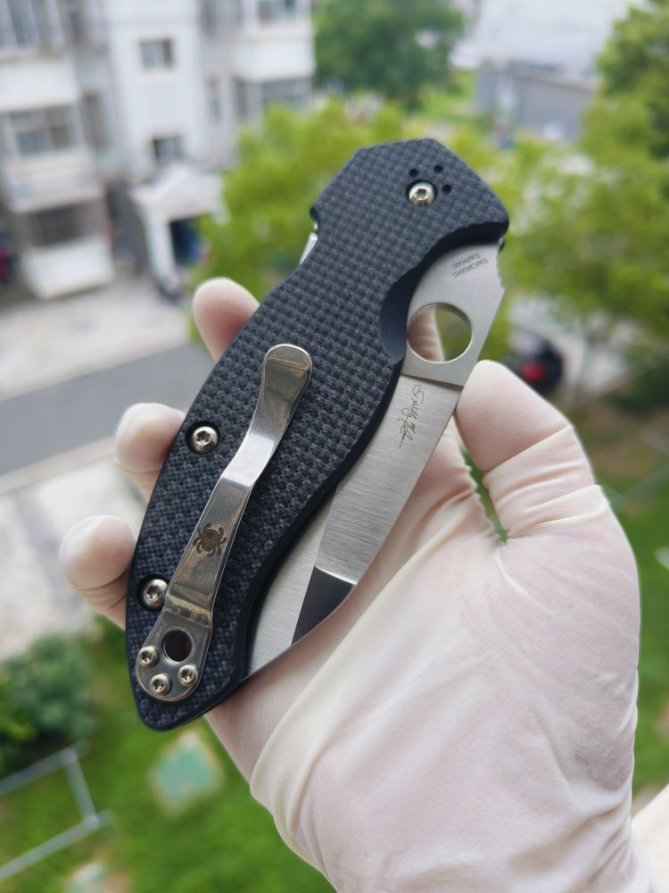 Spyderco C248CFP CPM-S30V钢 碳纤维+G10柄 1580