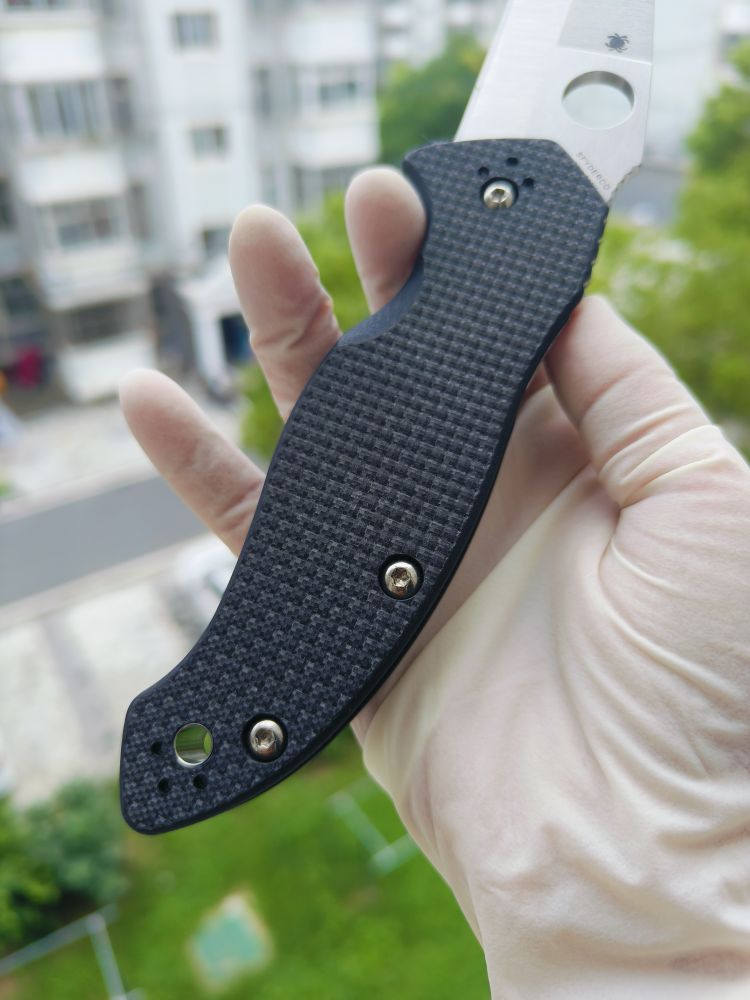 Spyderco C248CFP CPM-S30V钢 碳纤维+G10柄 1580