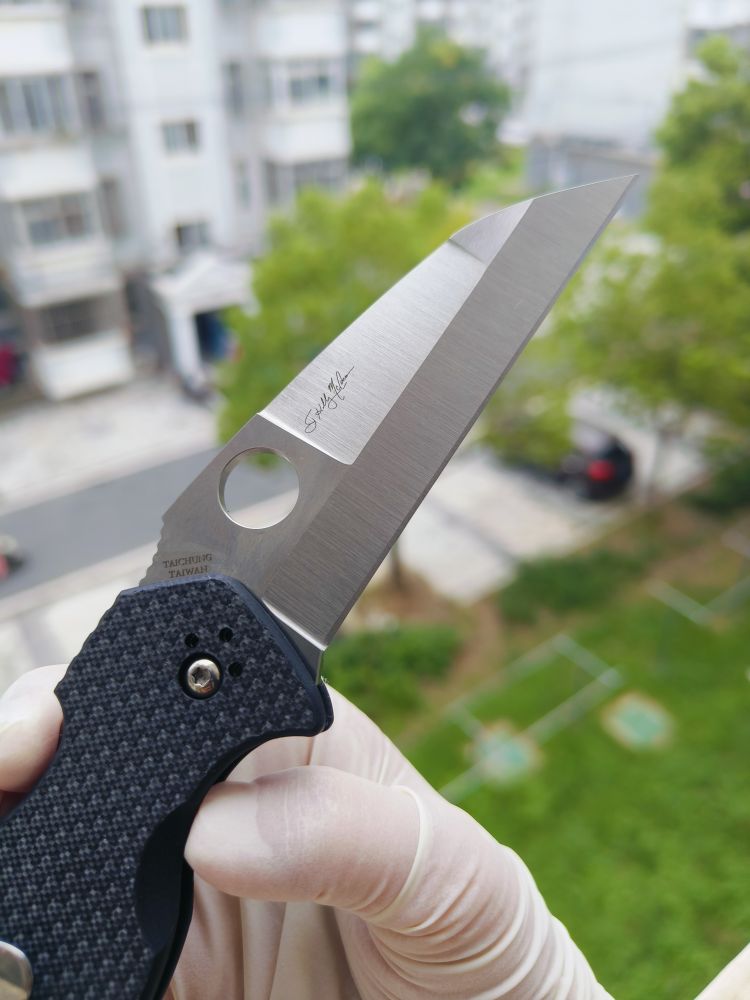Spyderco C248CFP CPM-S30V钢 碳纤维+G10柄 1580