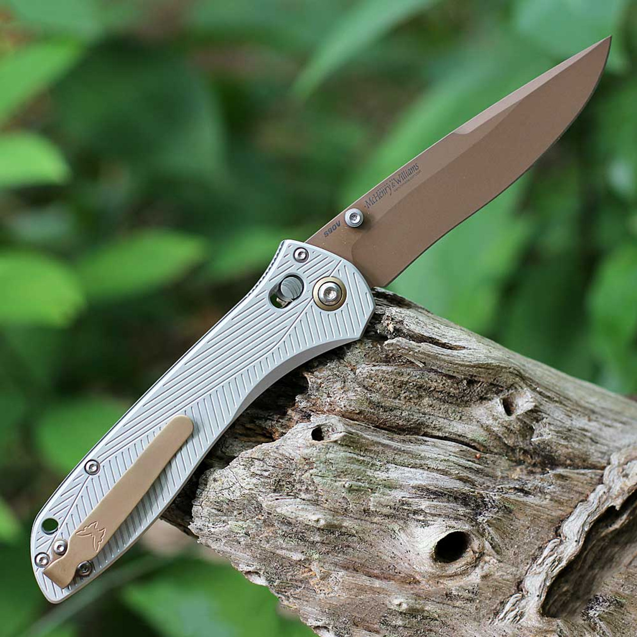 Benchmade Seven | Ten CPM-S90V钢 铝合金柄 710FE-24 银色 3200