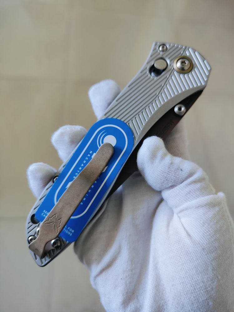 Benchmade Seven | Ten CPM-S90V钢 铝合金柄 710FE-24 银色 3200