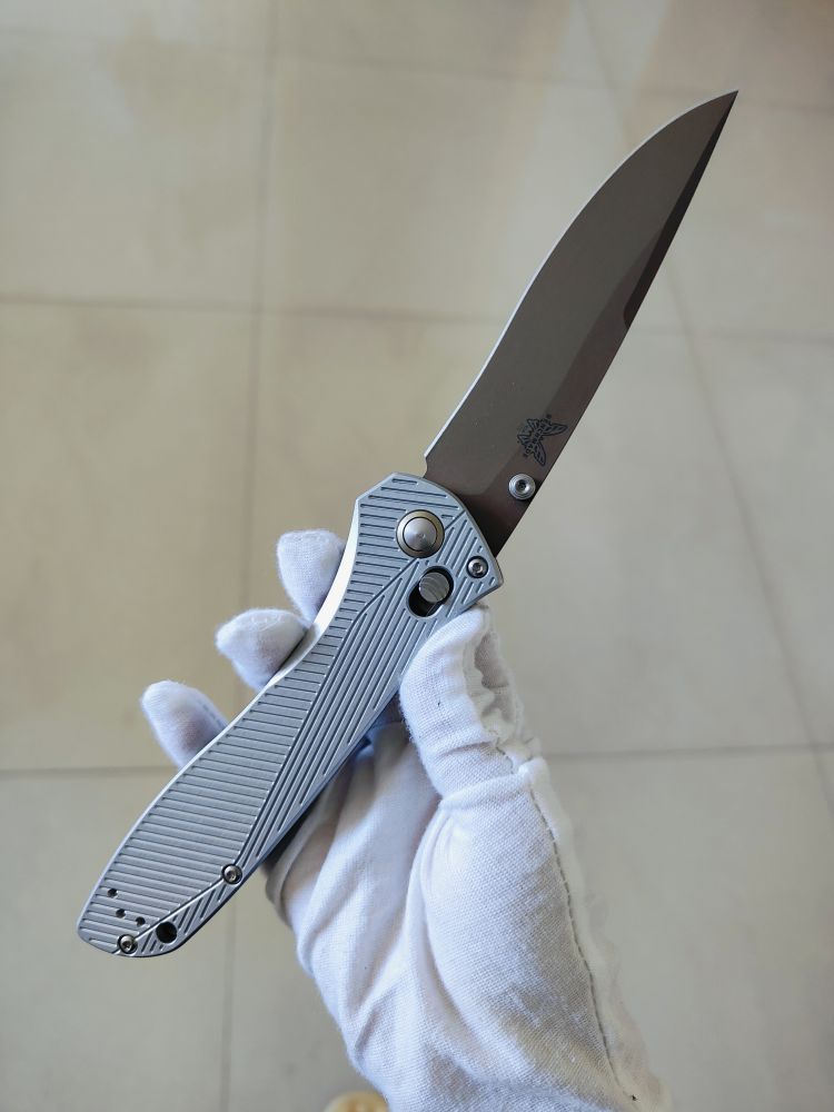 Benchmade Seven | Ten CPM-S90V钢 铝合金柄 710FE-24 银色 3200