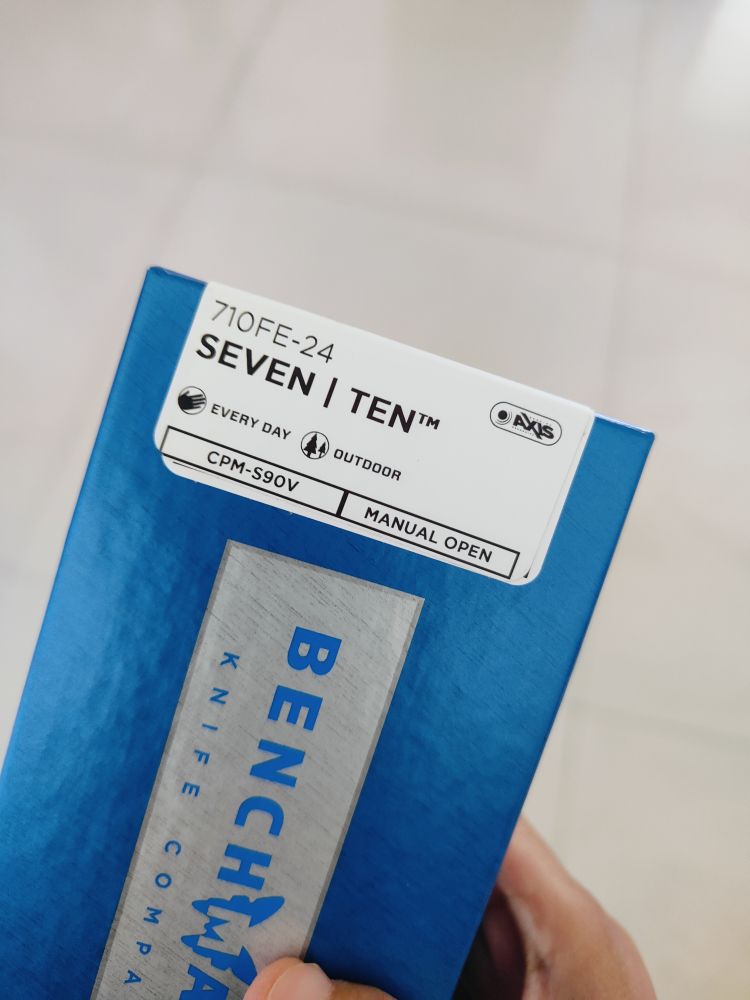 Benchmade Seven | Ten CPM-S90V钢 铝合金柄 710FE-24 银色 3200
