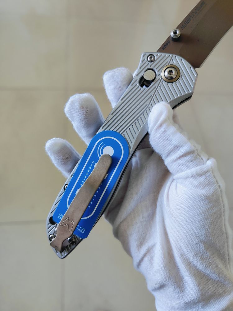 Benchmade Seven | Ten CPM-S90V钢 铝合金柄 710FE-24 银色 3200