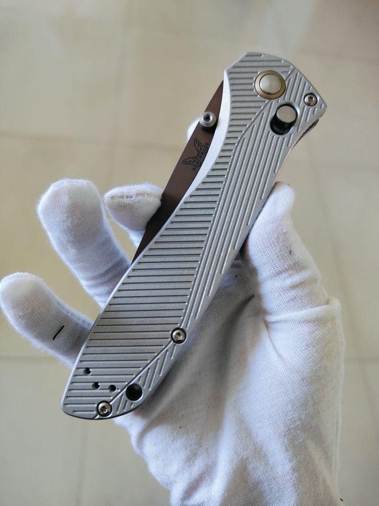 Benchmade Seven | Ten CPM-S90V钢 铝合金柄 710FE-24 银色 3200