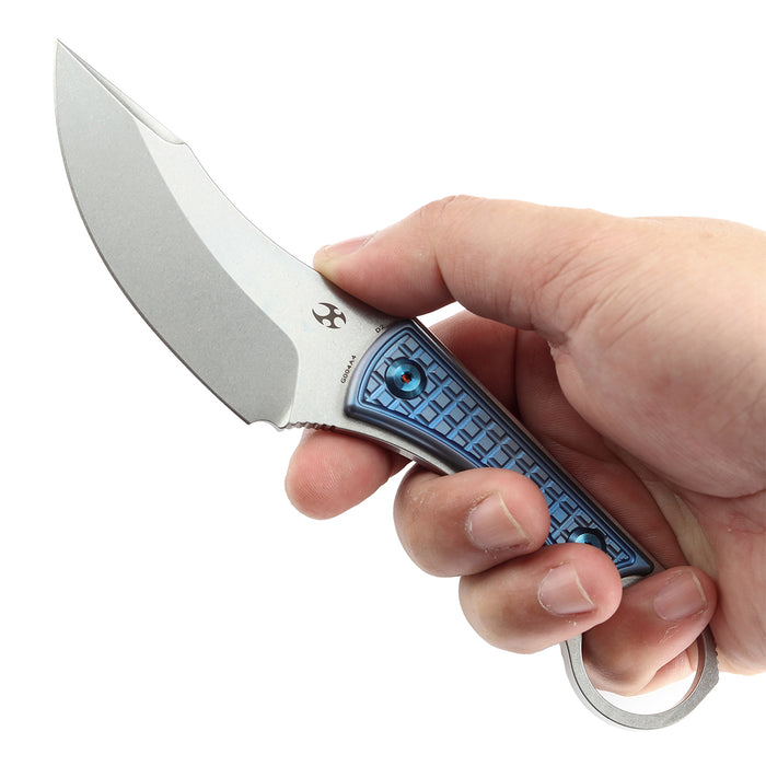 Kansept Niko D2钢 钛柄 G004A4 蓝色