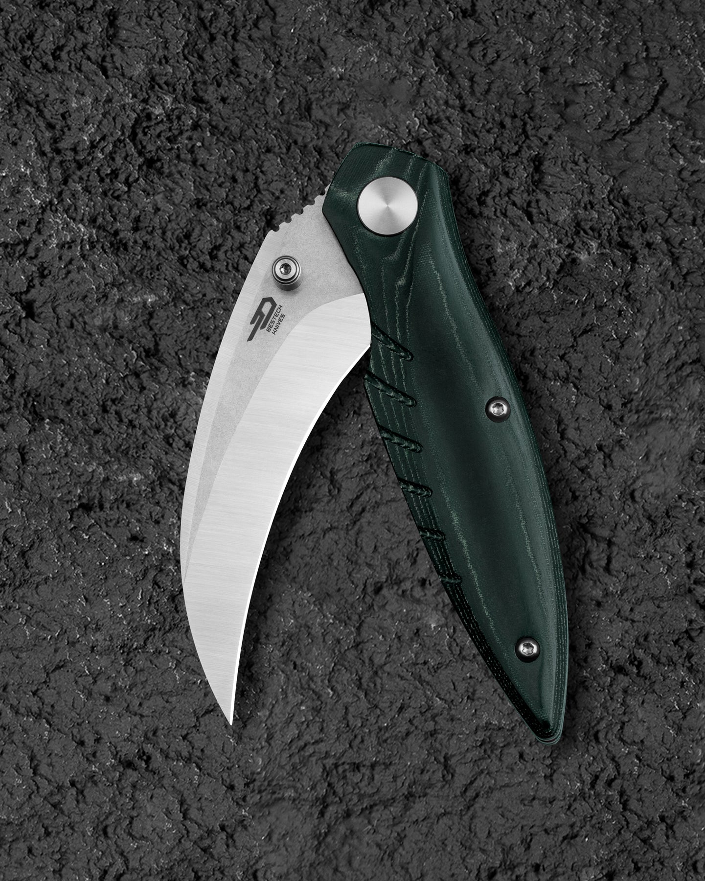 Bestech Mantidae 14C28N钢 G10柄 BG60E 深绿色 438
