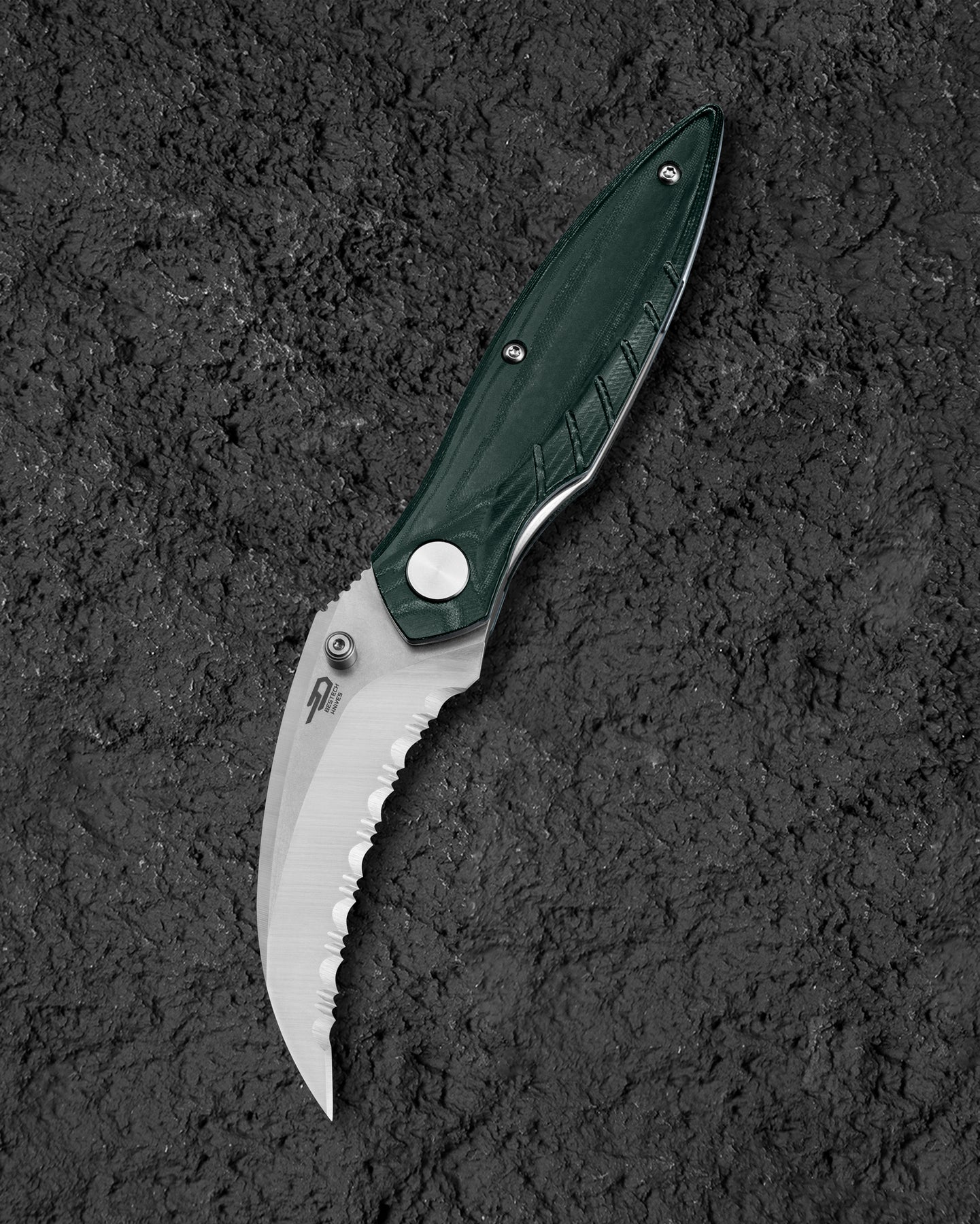 Bestech Mantidae 14C28N钢 G10柄 BG60G 深绿色 438