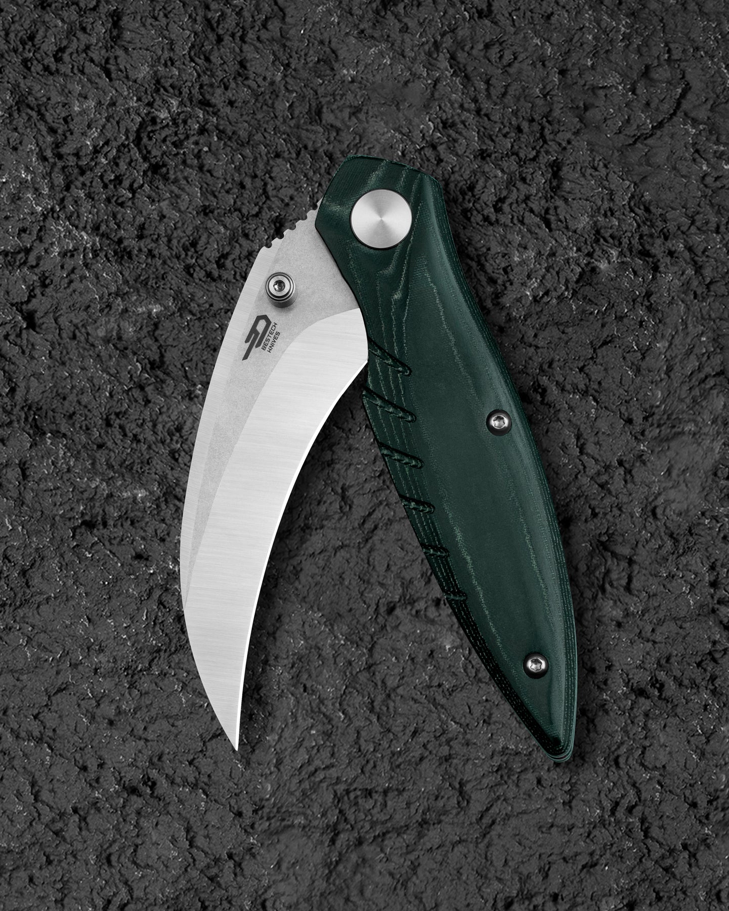 Bestech Mantidae 14C28N钢 G10柄 BG60G 深绿色 438