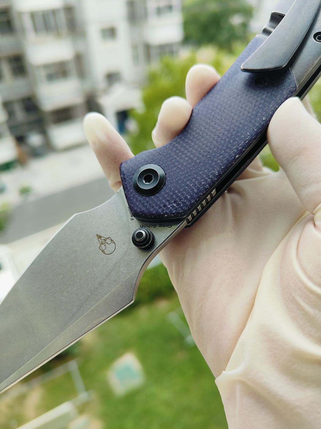 Kansept Fenrir CPM-S35VN钢 碳纤维+钛柄 K1034Z1