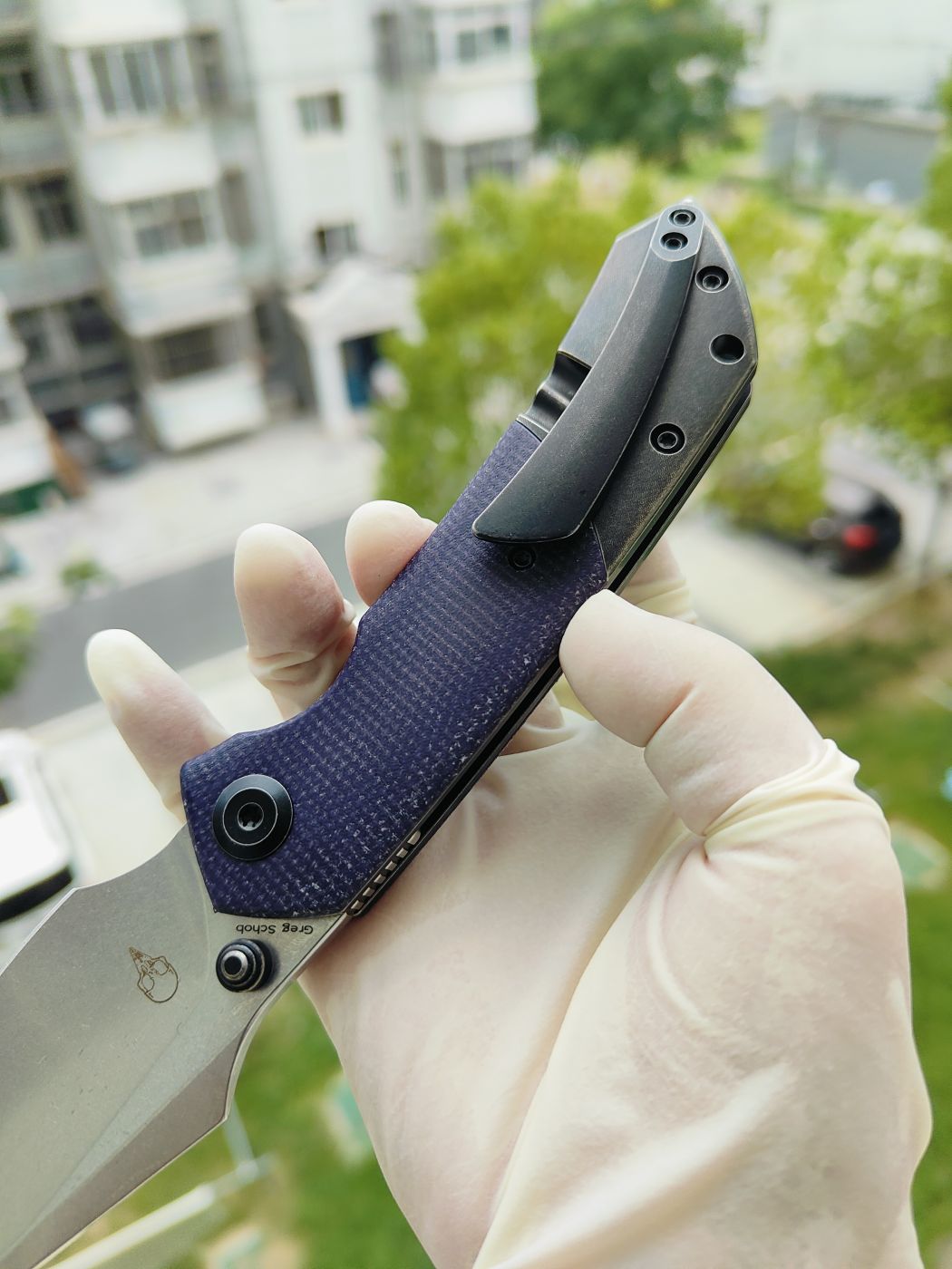 Kansept Fenrir CPM-S35VN钢 碳纤维+钛柄 K1034Z1