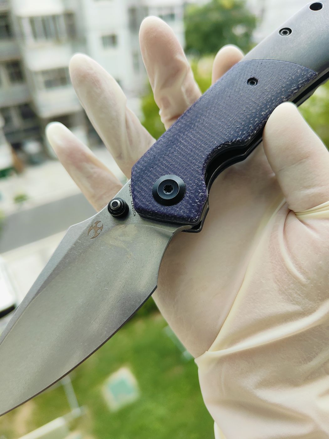 Kansept Fenrir CPM-S35VN钢 碳纤维+钛柄 K1034Z1