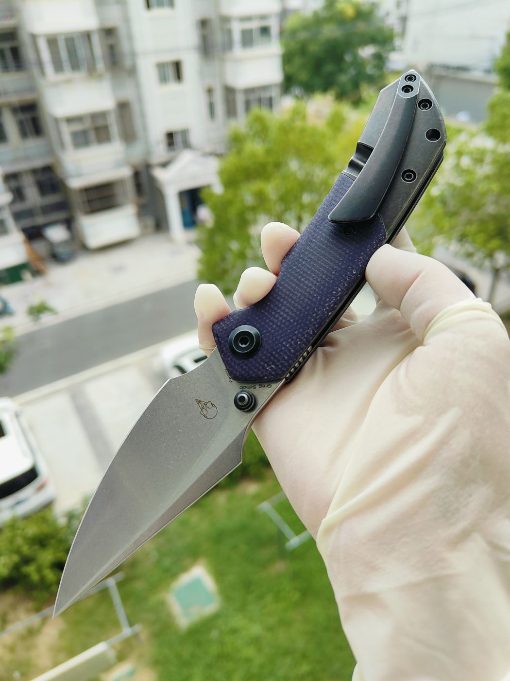 Kansept Fenrir CPM-S35VN钢 碳纤维+钛柄 K1034Z1