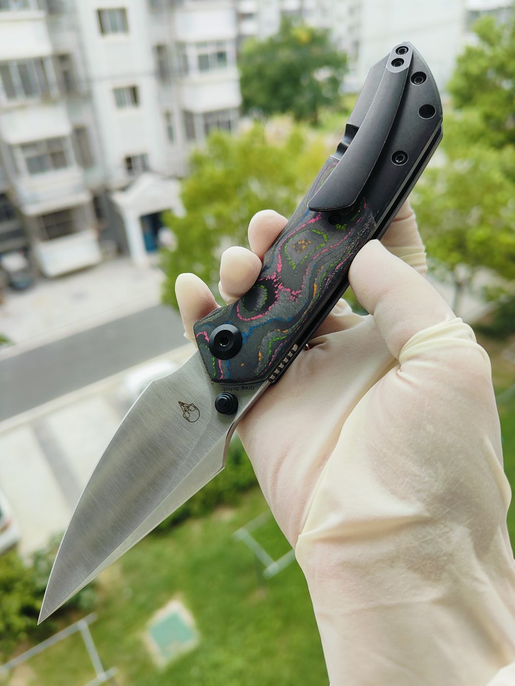 Kansept Fenrir CPM-S35VN钢 碳纤维+钛柄 K1034S1