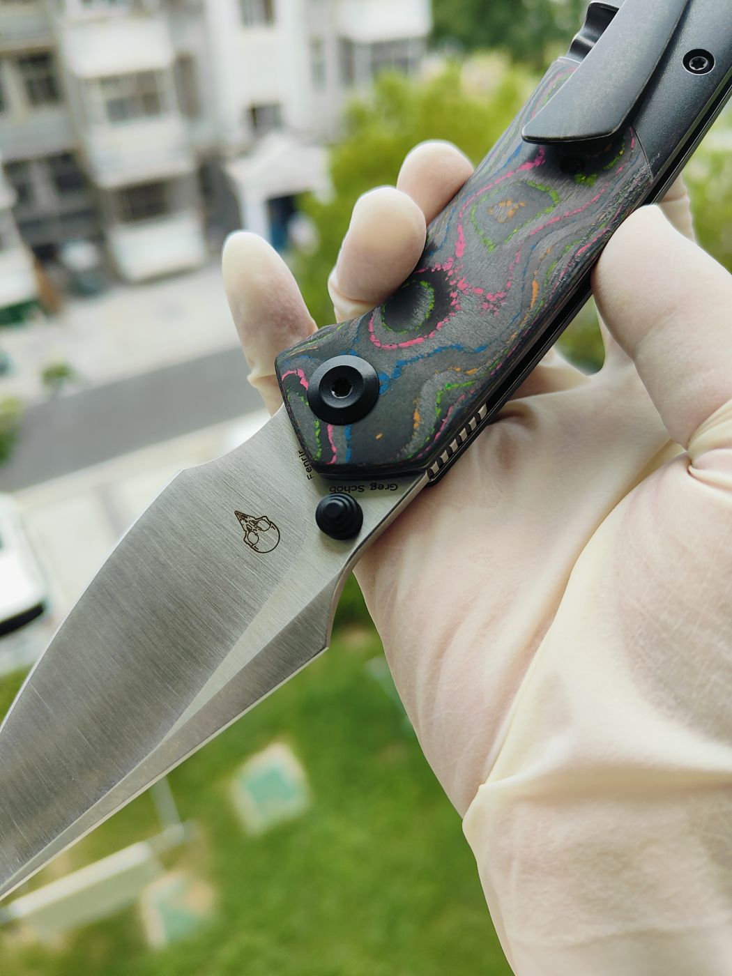 Kansept Fenrir CPM-S35VN钢 碳纤维+钛柄 K1034S1