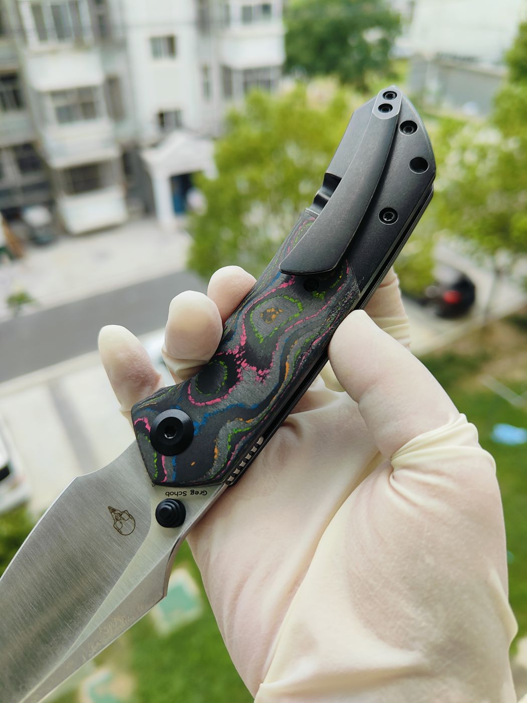 Kansept Fenrir CPM-S35VN钢 碳纤维+钛柄 K1034S1
