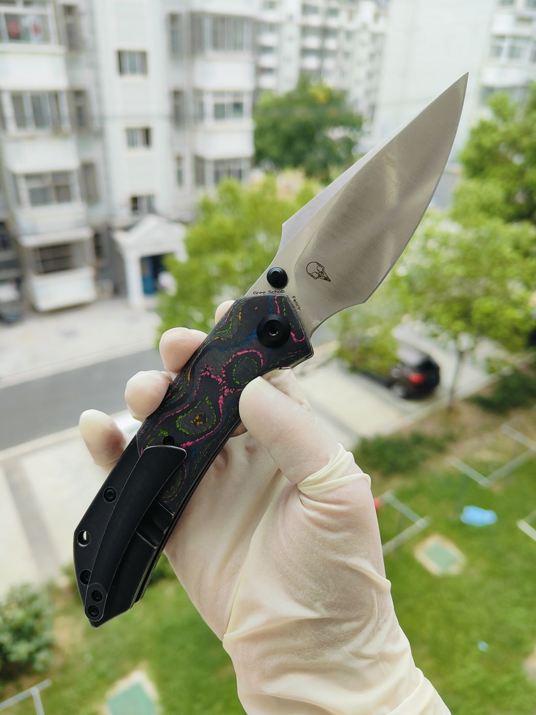 Kansept Fenrir CPM-S35VN钢 碳纤维+钛柄 K1034S1