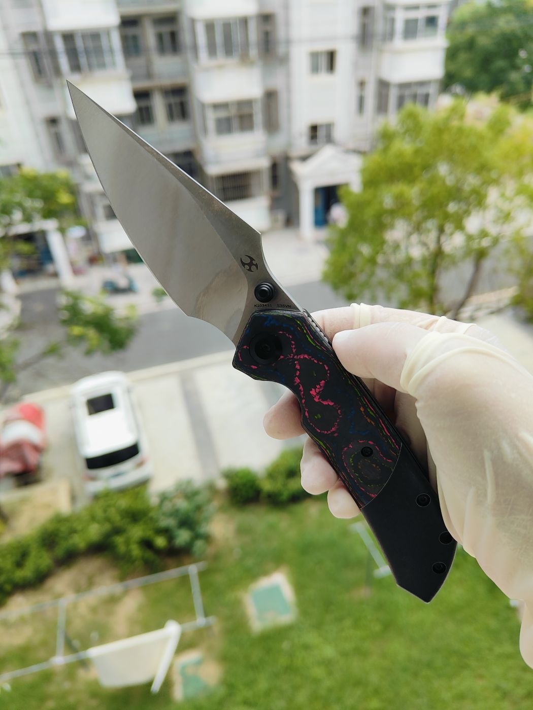 Kansept Fenrir CPM-S35VN钢 碳纤维+钛柄 K1034S1
