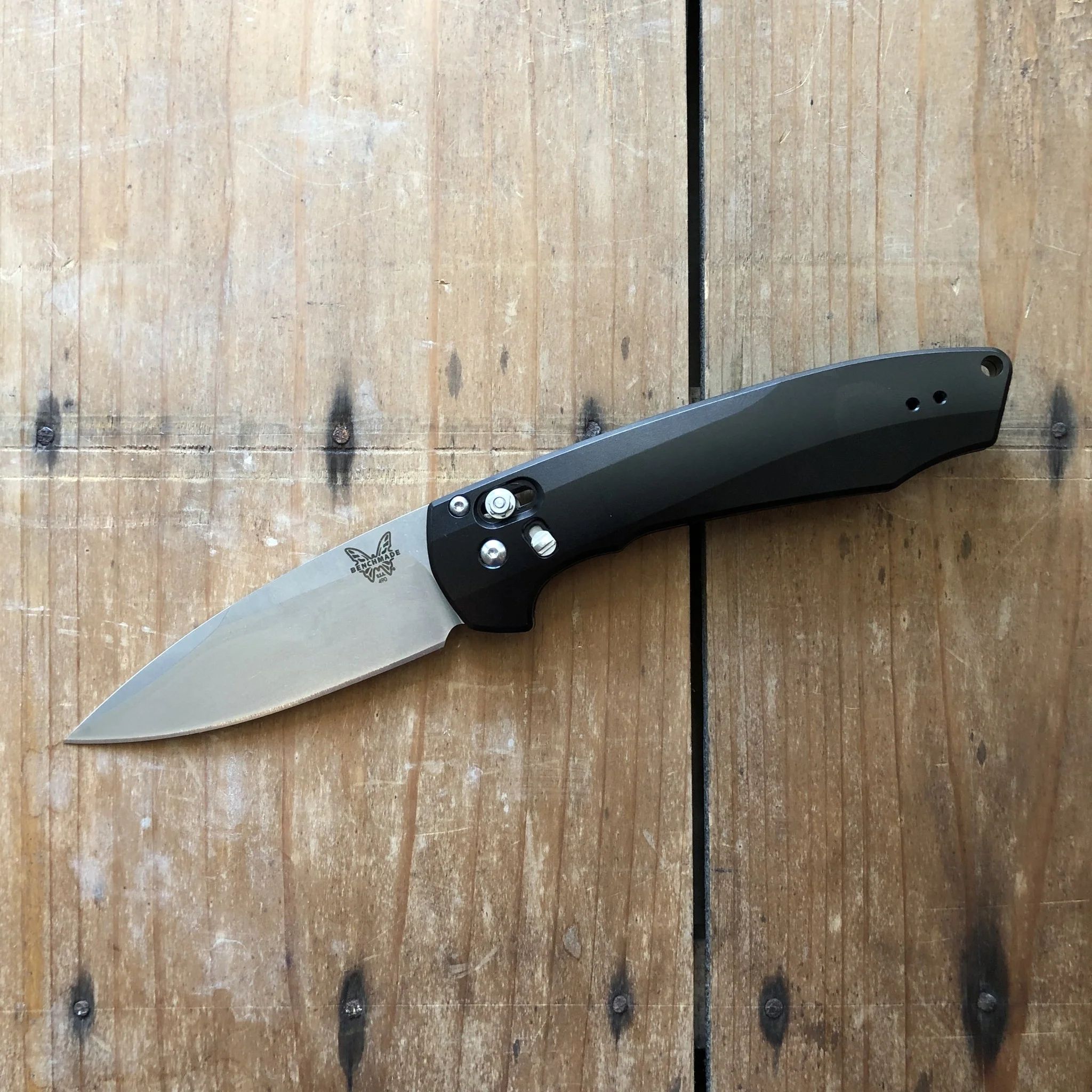 Benchmade Arcane CPM-S90V钢 铝柄 490 黑色 2100