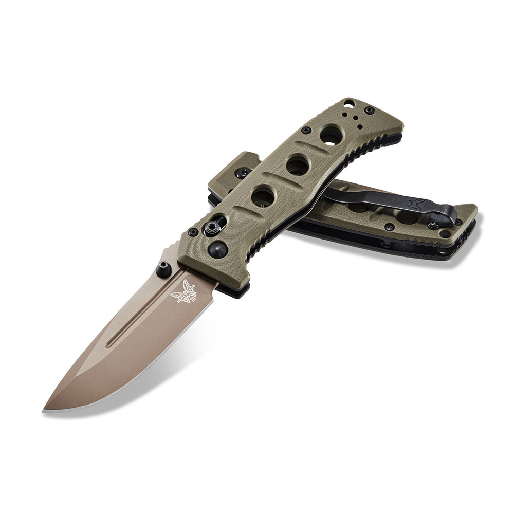 Benchamde Shane Sibert Mini Adamas CruWear钢 G10柄 273FE-2 沙色 2030