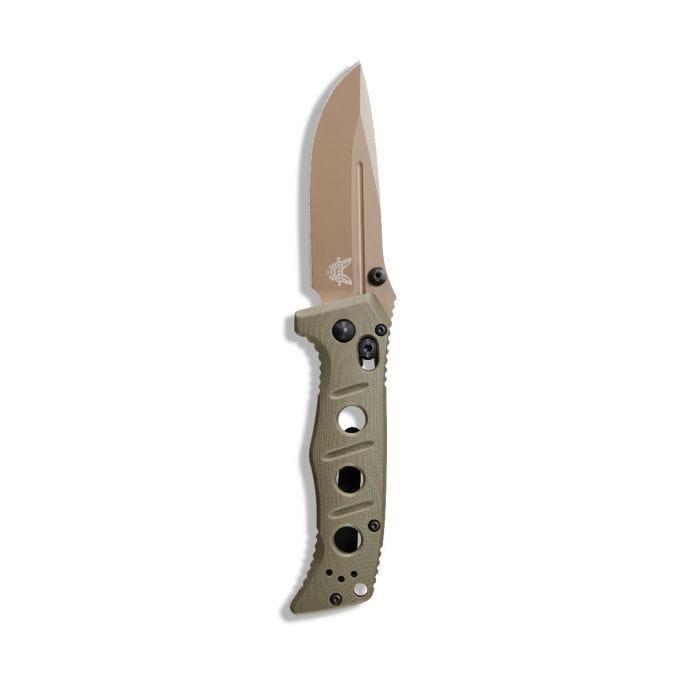 Benchamde Shane Sibert Mini Adamas CruWear钢 G10柄 273FE-2 沙色 2030