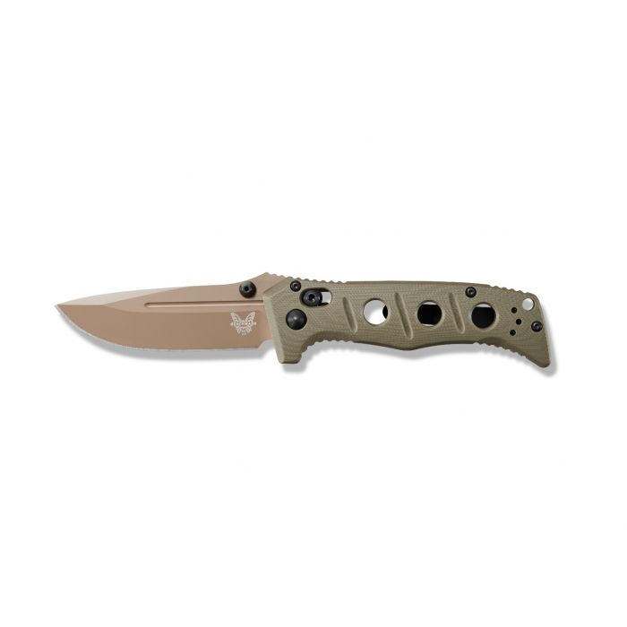 Benchamde Shane Sibert Mini Adamas CruWear钢 G10柄 273FE-2 沙色 2030