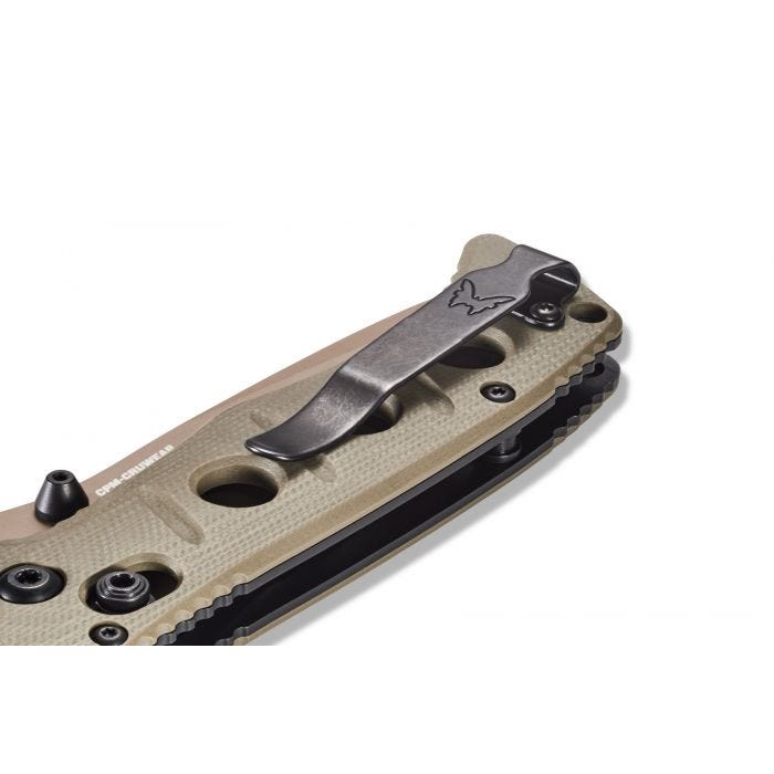 Benchamde Shane Sibert Mini Adamas CruWear钢 G10柄 273FE-2 沙色 2030