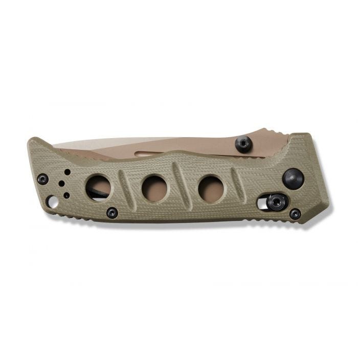 Benchamde Shane Sibert Mini Adamas CruWear钢 G10柄 273FE-2 沙色 2030