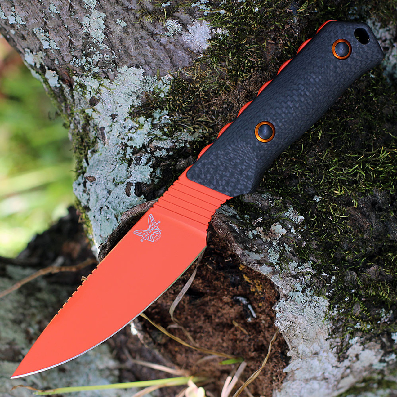 Benchmade Raghorn CPM-CruWear钢 碳纤维柄 15600OR 黑橙色 2930