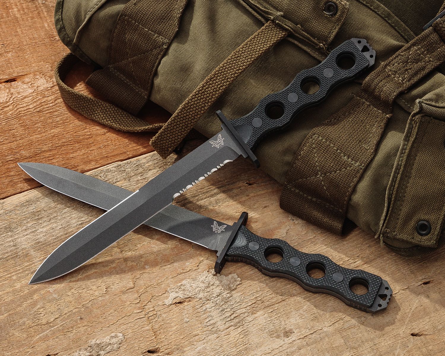 Benchmade SOCP CPM-3V钢 PIM注塑塑料柄 185BK 2799