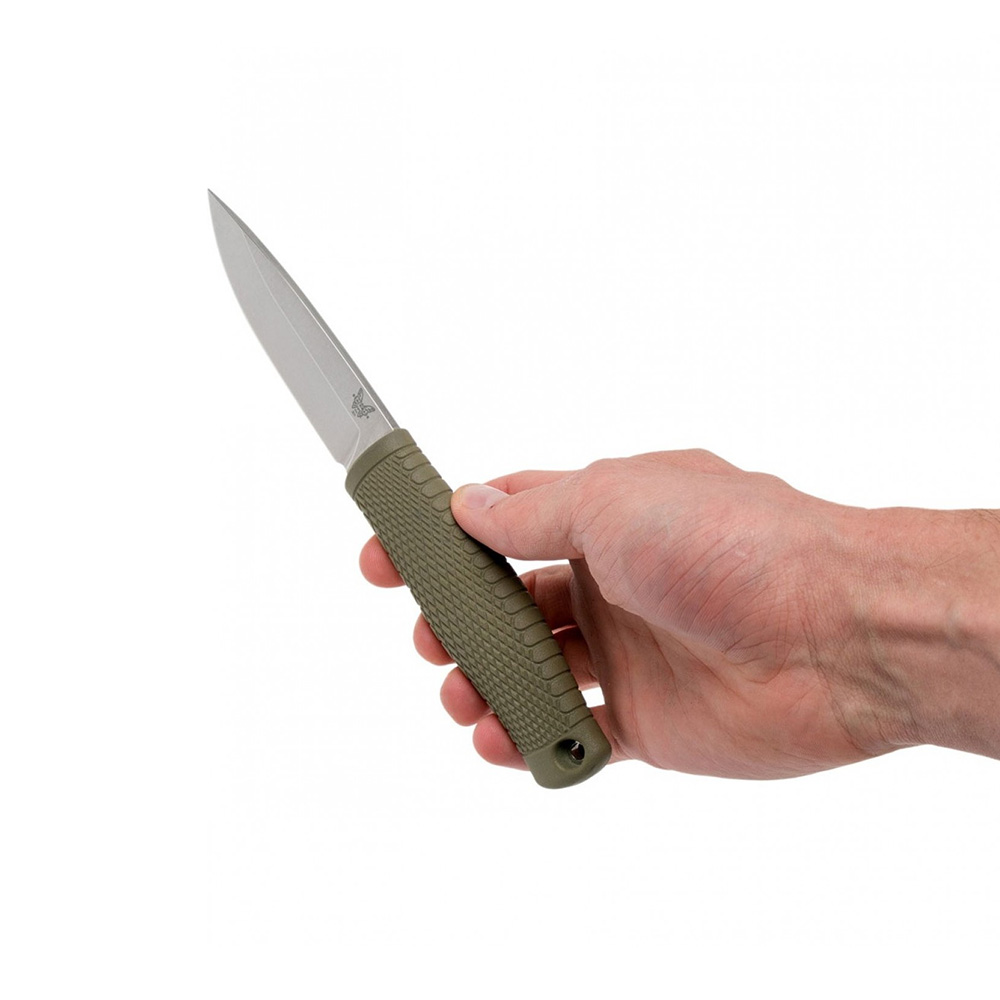 Benchmade Puukko CPM-3V钢 Santoprene塑料柄 200 OD绿色 1260