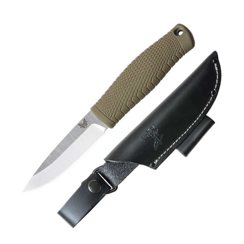 Benchmade Puukko CPM-3V钢 Santoprene塑料柄 200 OD绿色 1260