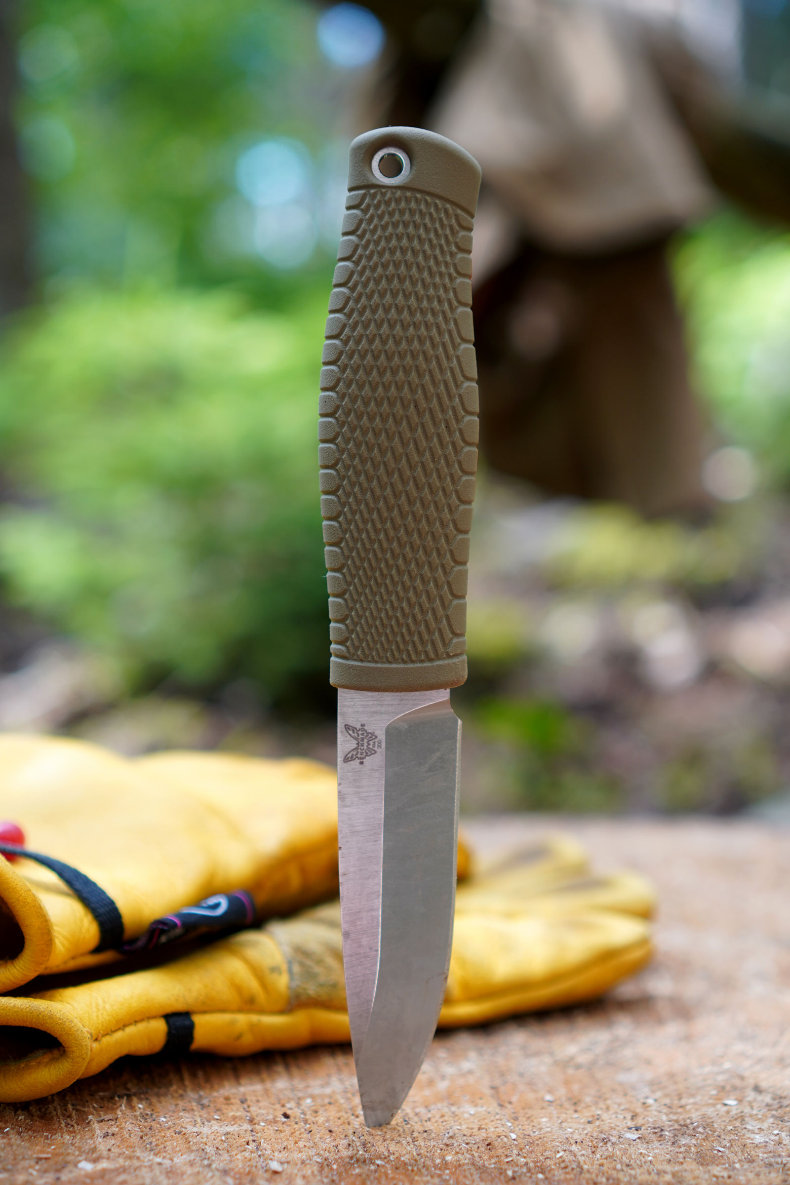 Benchmade Puukko CPM-3V钢 Santoprene塑料柄 200 OD绿色 1260