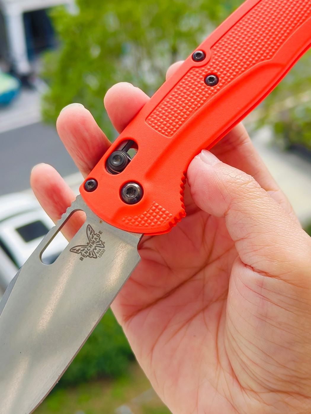 Benchmade Taggedout CPM154钢 尼龙柄 15535 橘色 1399