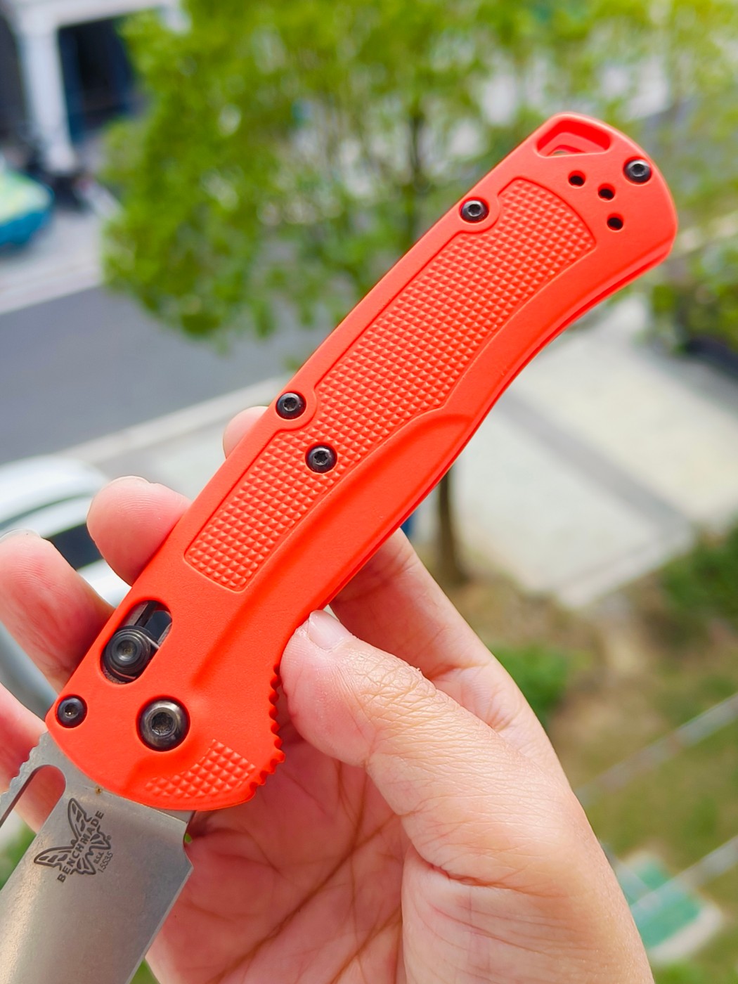 Benchmade Taggedout CPM154钢 尼龙柄 15535 橘色 1399