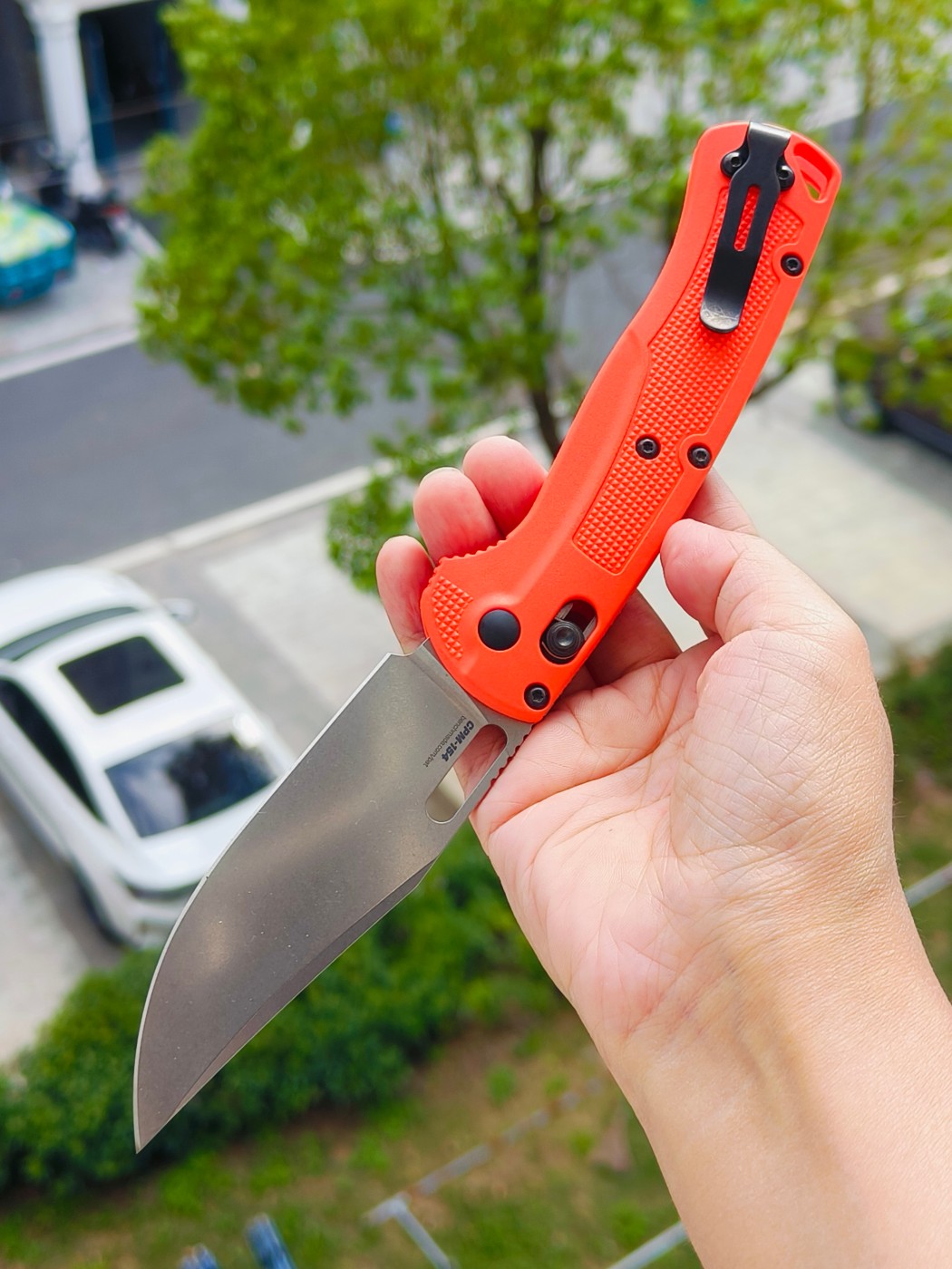 Benchmade Taggedout CPM154钢 尼龙柄 15535 橘色 1399