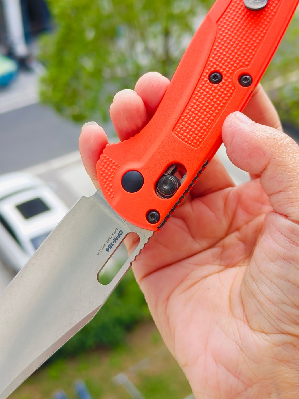 Benchmade Taggedout CPM154钢 尼龙柄 15535 橘色 1399