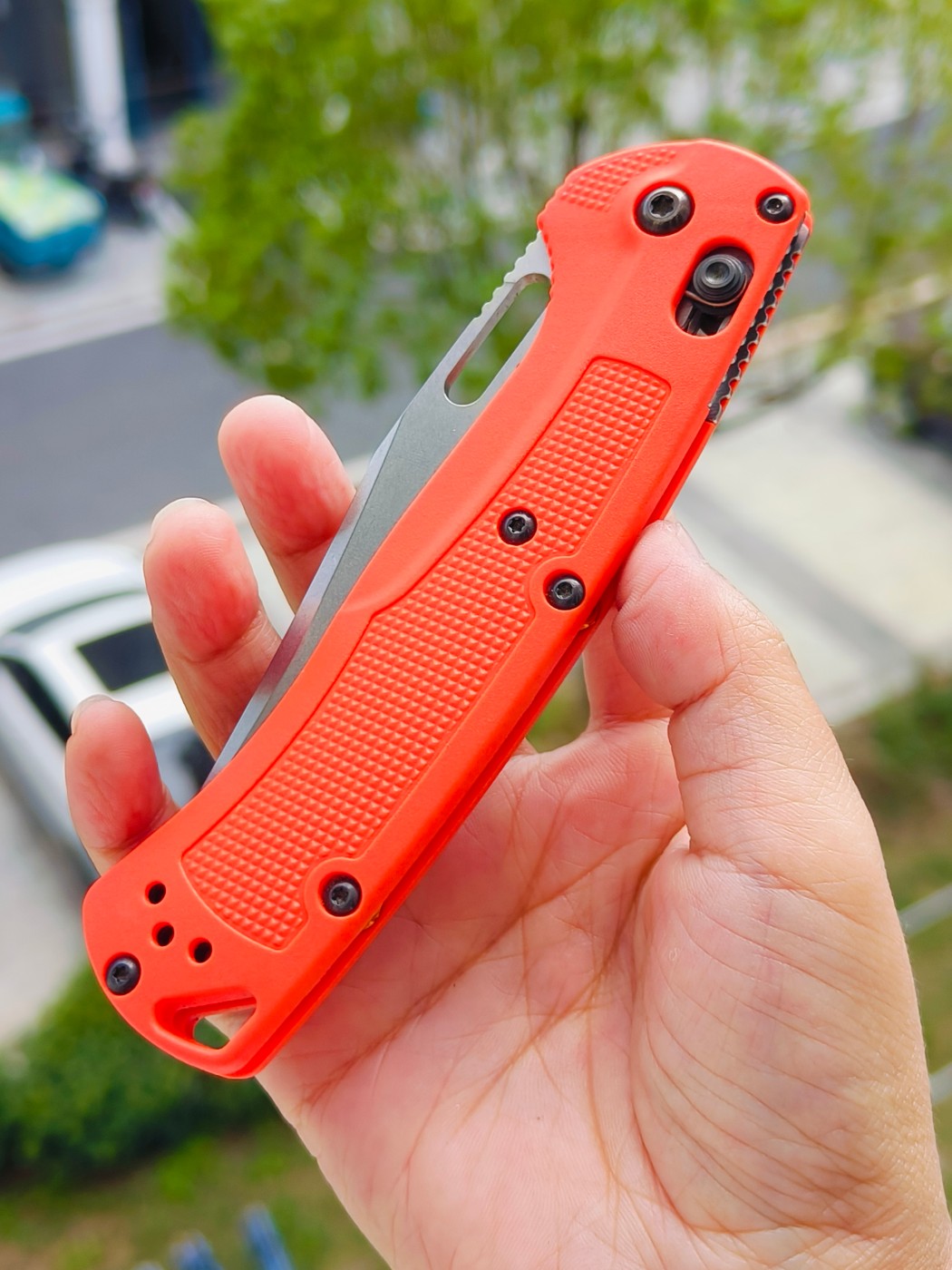 Benchmade Taggedout CPM154钢 尼龙柄 15535 橘色 1399