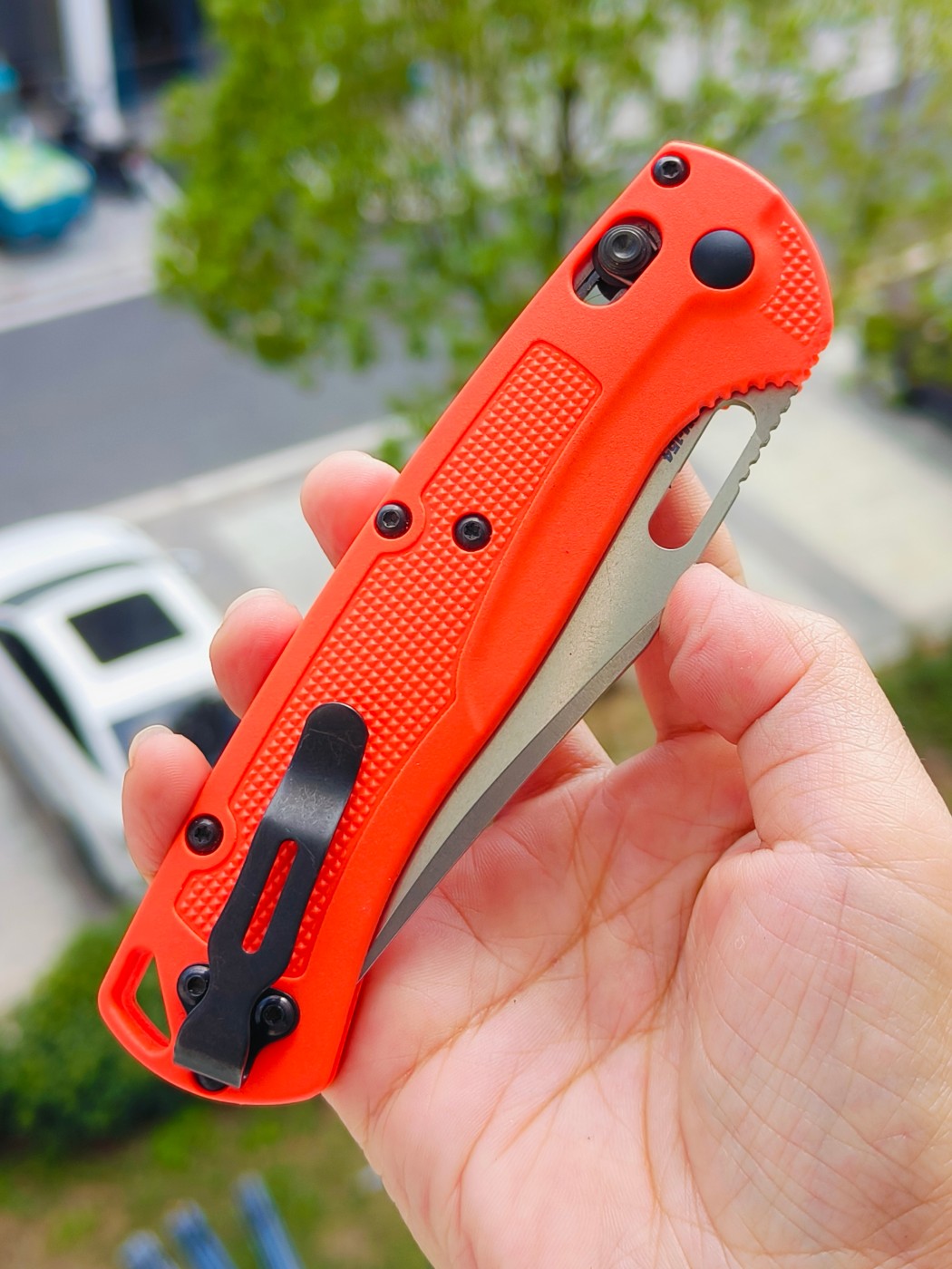 Benchmade Taggedout CPM154钢 尼龙柄 15535 橘色 1399