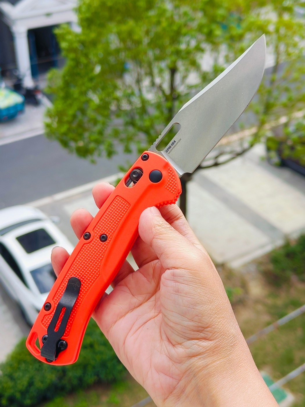 Benchmade Taggedout CPM154钢 尼龙柄 15535 橘色 1399