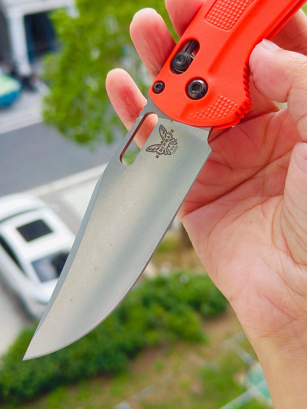 Benchmade Taggedout CPM154钢 尼龙柄 15535 橘色 1399